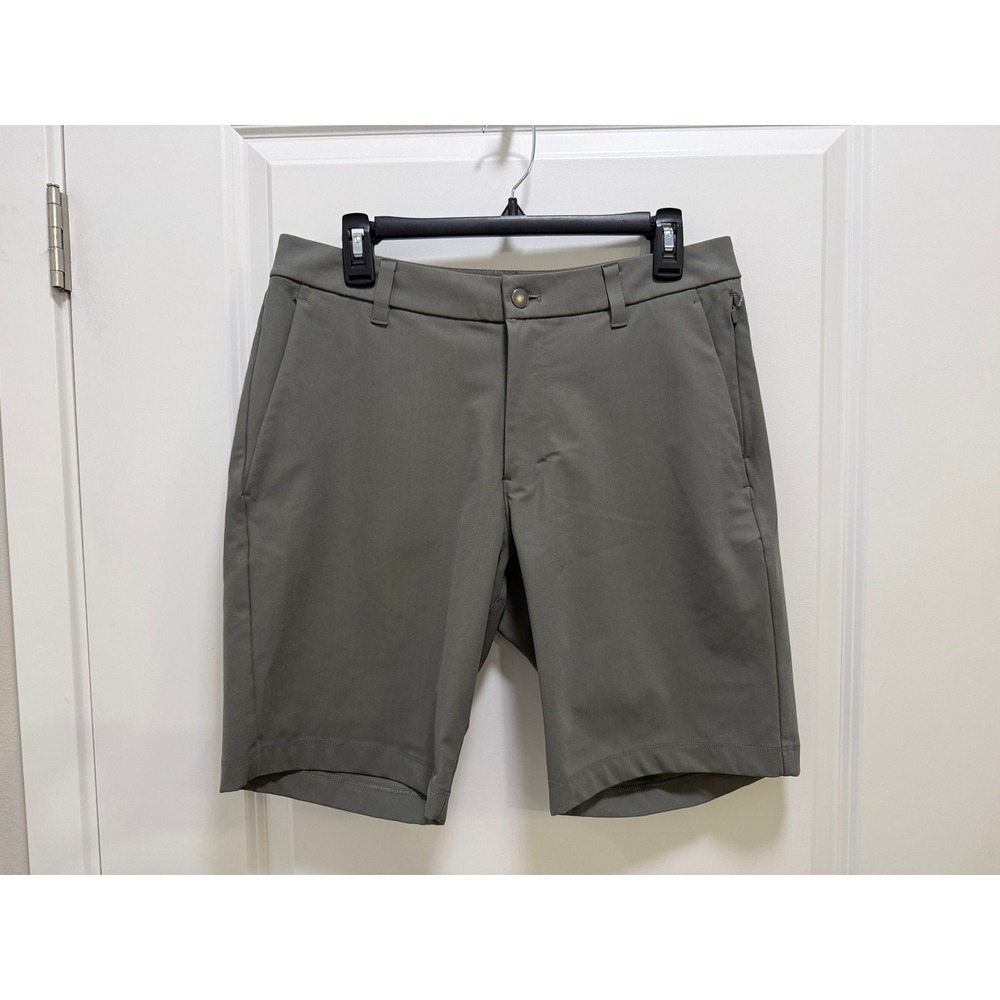 Lululemon Mens Commission Short 9" Sage Green Golf Chino Shorts Size 32